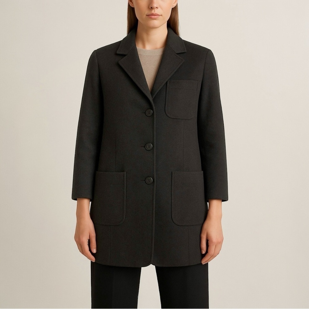 MAXMARA Button Front Wool Blazer‎ Jacket